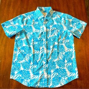 Southern Athletica Men’s Large short sleeve button down TROPICAL